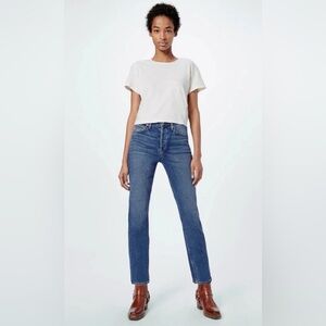 Re/Done Indigo Straight Leg Jeans